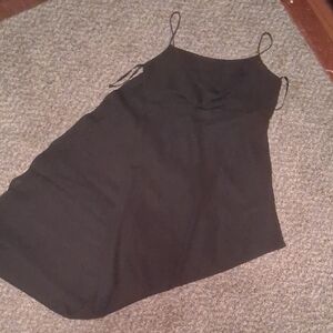 Elegant Black Spaghetti Strap Dress